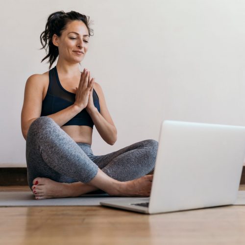 Online video guided yoga